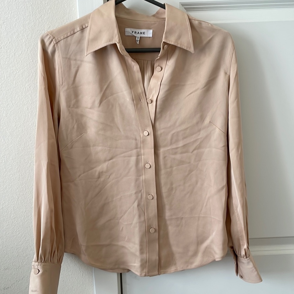 Frame blouse (blush, size XS, like new)
